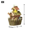 Handcrafted Wooden Noah's Ark Birdhouse - Unique Outdoor Garden Decor