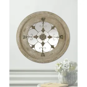 Vintage Antique Country Wall Mirror - Rustic Farmhouse Decor for Home or Office