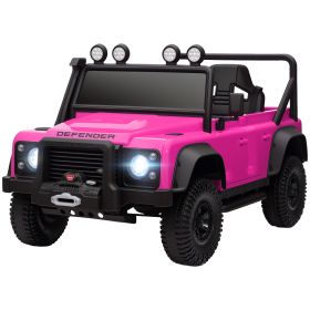 Electric Car For Remote Control, Dual Motors, Spring Suspension, LED Lights (Option: pink)