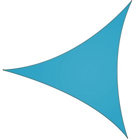 1Pc Shade Sail Patio Cover Shade Canopy Camping Sail Awning Sail Sunscreen Shelter Triangle Cover For Kindergarten Playground Outdoor (Option: Blue-S)